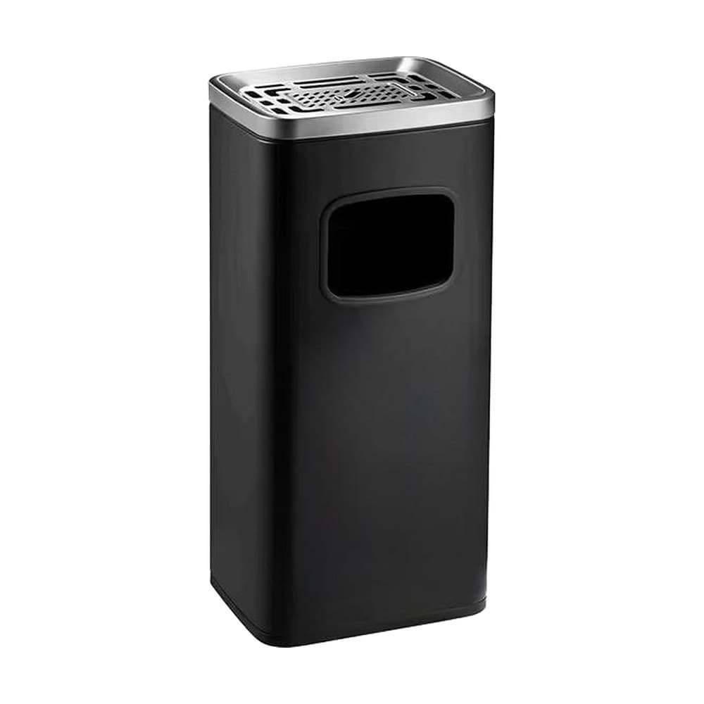 Standing Ashtray Bin – Black – 31×24.5×68 cm